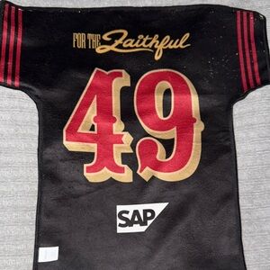 Black Jersey & Red 49ers | vs Seahawks swag GOLF TOWEL  Levi Stadium 🏟️ game 18